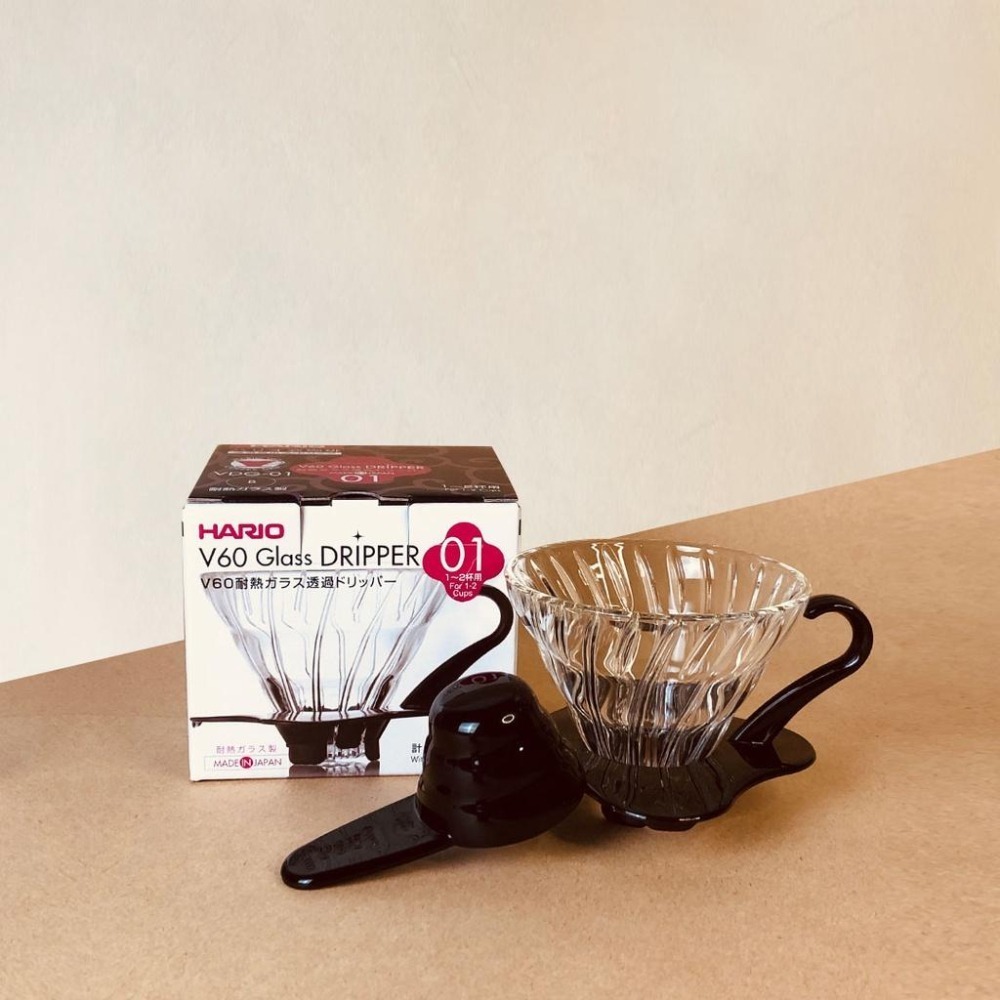 【人氣熱銷 超高回購率】HARIO V60玻璃濾杯 VDG-01B VDG-02B VDG-03B 咖啡濾杯-細節圖5