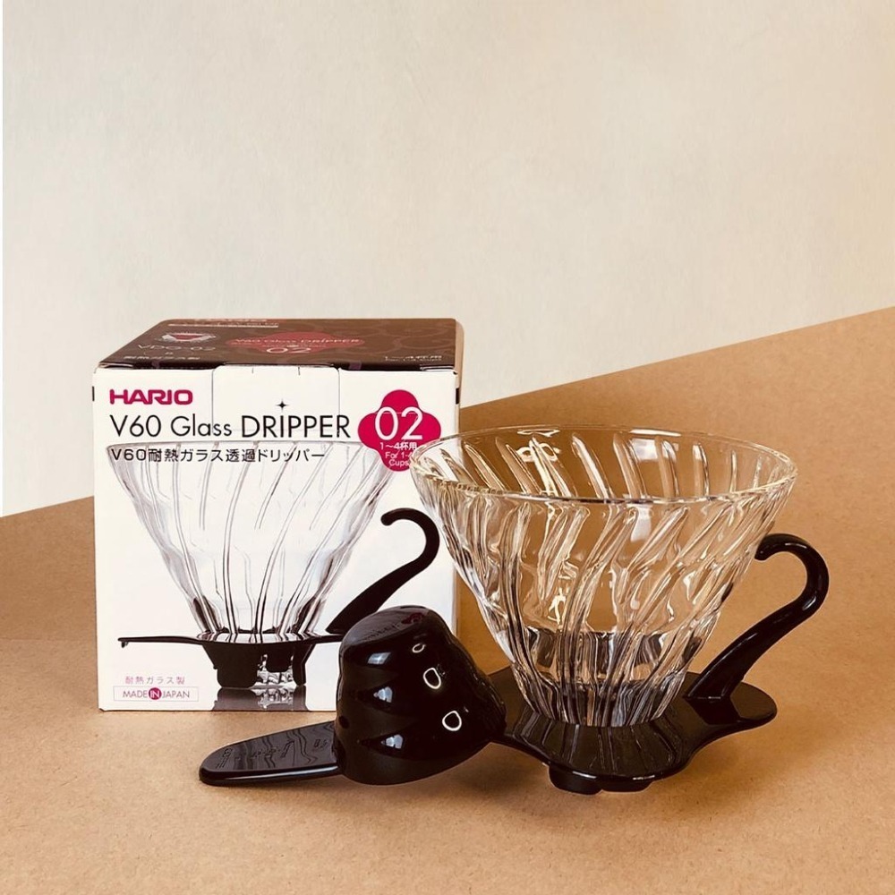 【人氣熱銷 超高回購率】HARIO V60玻璃濾杯 VDG-01B VDG-02B VDG-03B 咖啡濾杯-細節圖8