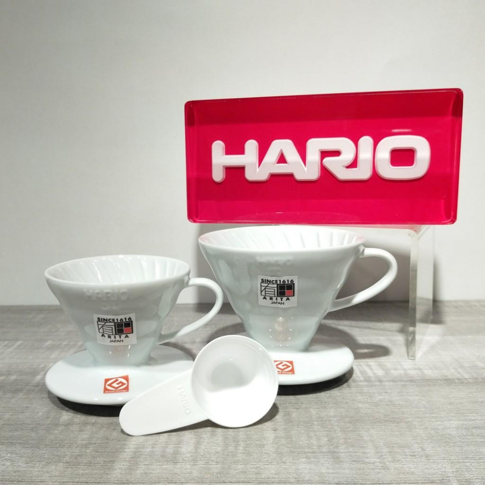 (現貨附發票) 瓦莎咖啡 咖啡 濾杯 HARIO VDC-01W VDC-02W V60白色陶瓷濾杯 1-2杯/1-4杯-細節圖4