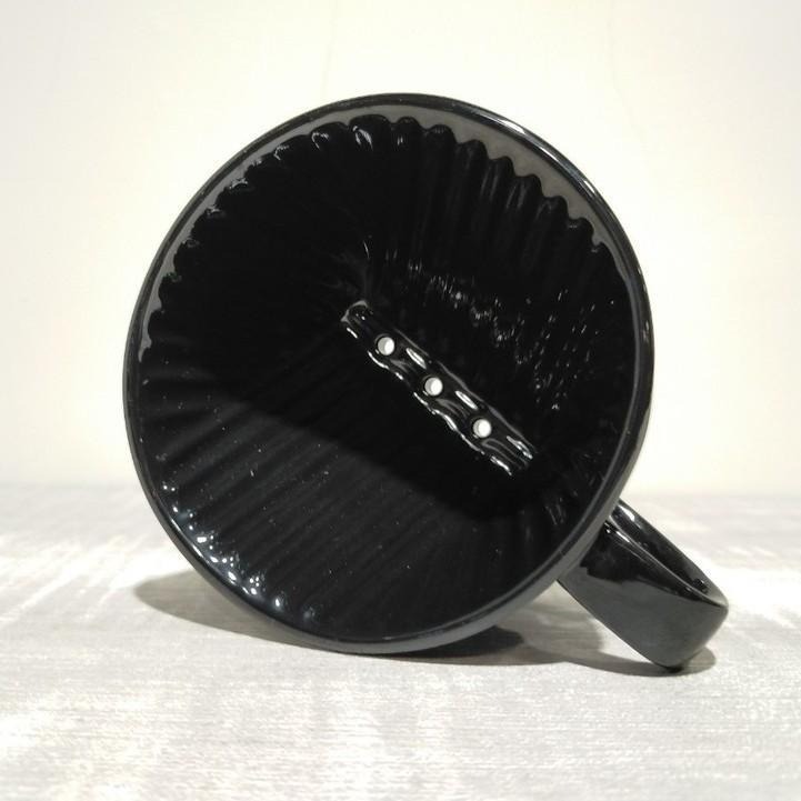 【快速出貨】Kalita 502029 502081 陶瓷扇型濾杯 梯型濾杯101 1-2人份 白/黑色 瓦莎咖啡-細節圖9