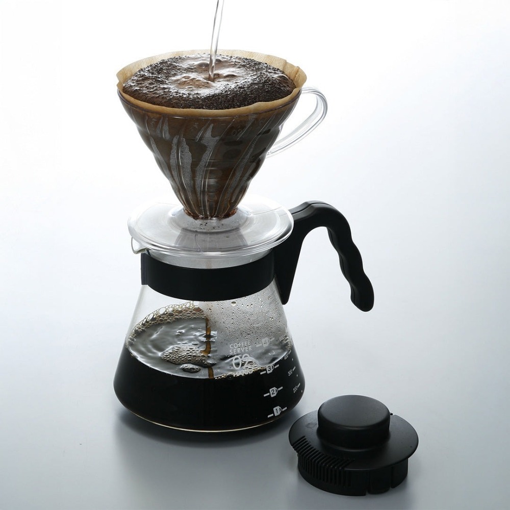 【好評熱銷 TOP1】HARIO V60好握玻璃壺 咖啡壺 耐熱玻璃壺 VCS-01B VCS-02B VCS-03B-細節圖6