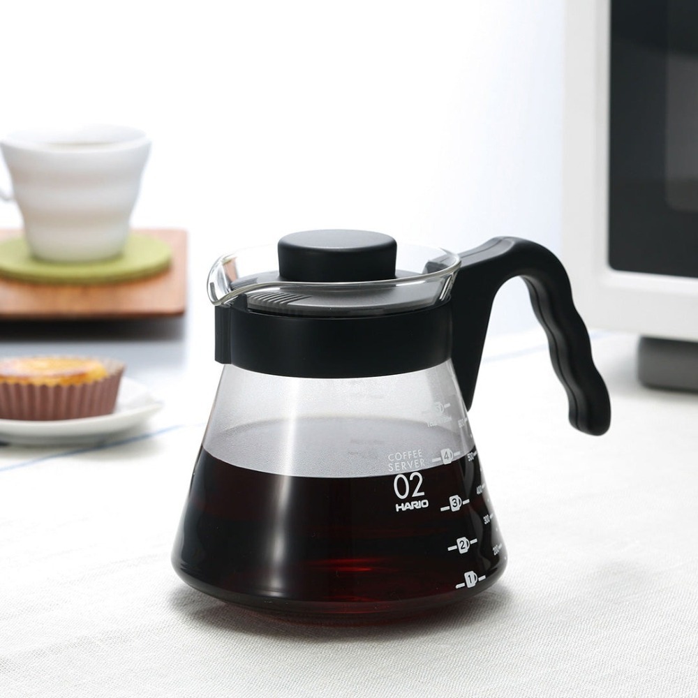 【好評熱銷 TOP1】HARIO V60好握玻璃壺 咖啡壺 耐熱玻璃壺 VCS-01B VCS-02B VCS-03B-細節圖7