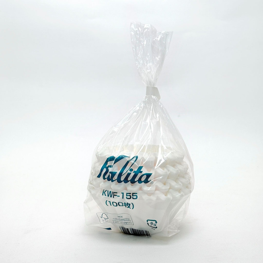 【快速出貨】Kalita 酸素漂白蛋糕濾紙 波浪濾紙 蛋糕濾紙 平底濾紙 KL-185 KL-155 日本製 瓦莎咖啡-細節圖2