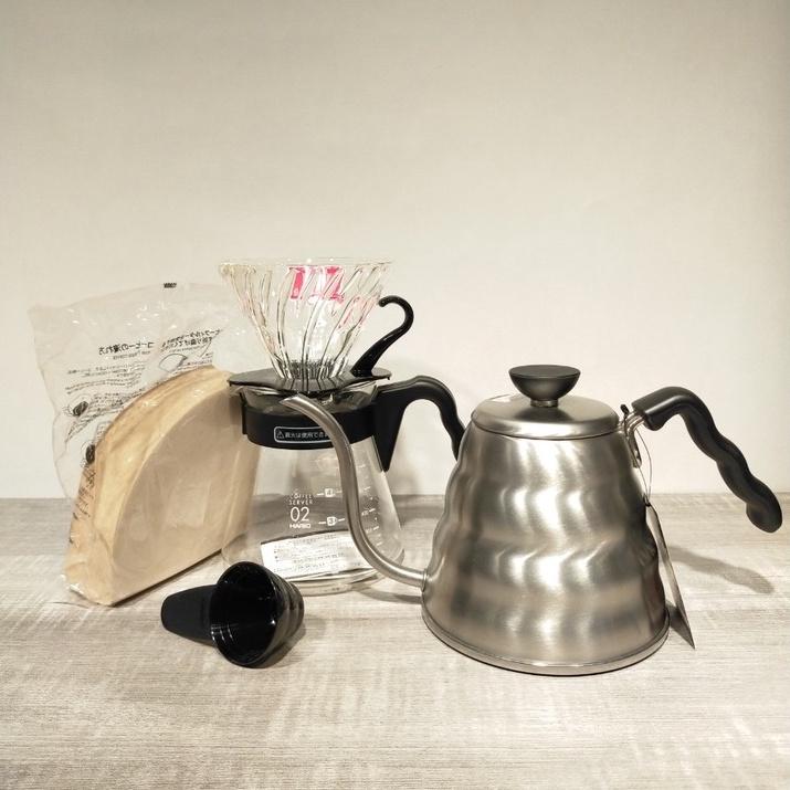 (現貨附發票) 瓦莎咖啡 咖啡濾杯 手沖壺 手沖咖啡壺 HARIO陶瓷02濾杯手沖組2-4杯 1000/1200ml-細節圖5