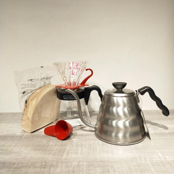 (現貨附發票) 瓦莎咖啡 咖啡濾杯 手沖壺 手沖咖啡壺 HARIO陶瓷02濾杯手沖組2-4杯 1000/1200ml-細節圖7