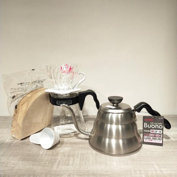 (現貨附發票) 瓦莎咖啡 咖啡濾杯 手沖壺 手沖咖啡壺 HARIO陶瓷02濾杯手沖組2-4杯 1000/1200ml-細節圖8
