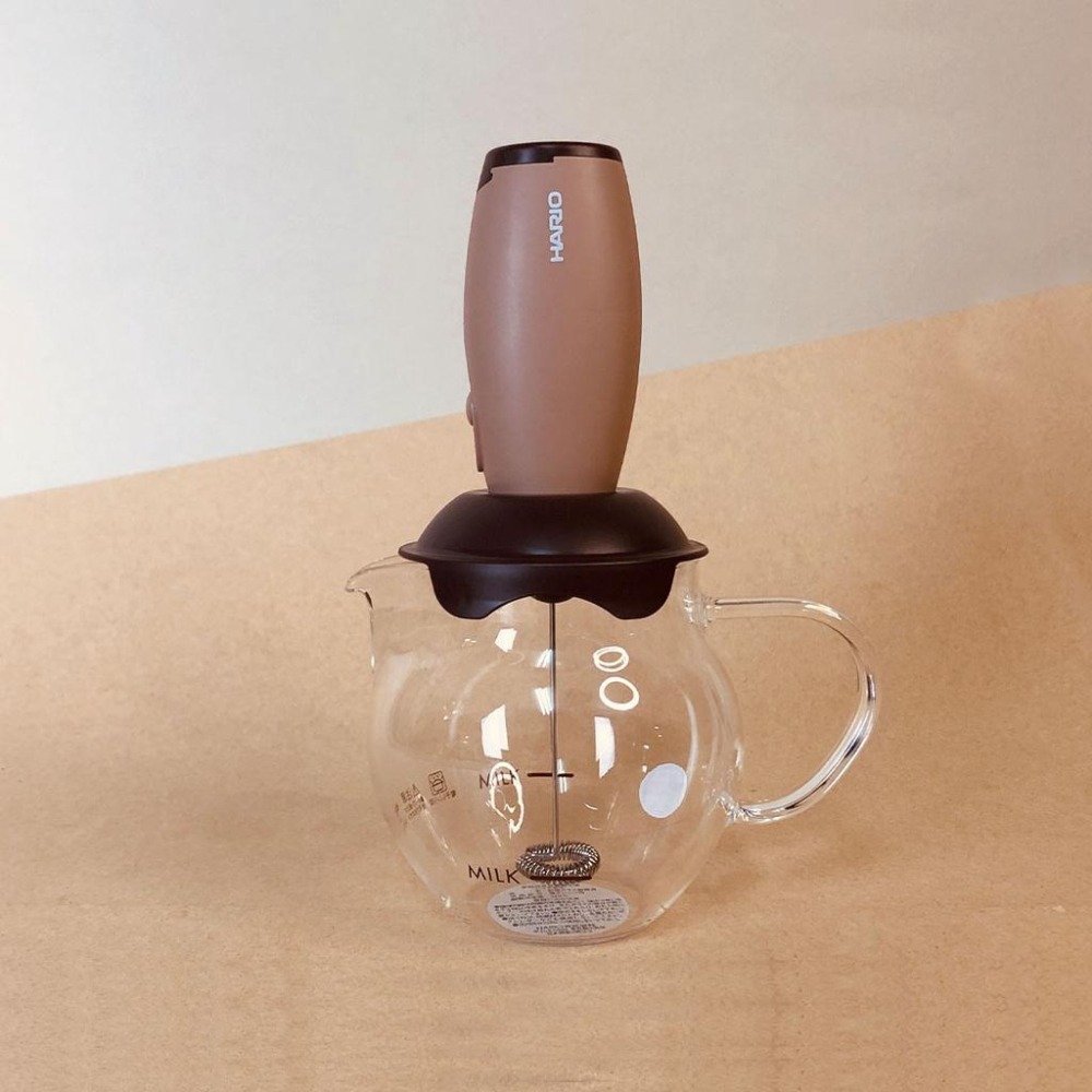 【好評推薦 快速出貨】HARIO 電動奶泡器支架組CZ-1 CQT-45BR 電動奶泡器玻璃壺組 咖啡打奶泡 瓦莎咖啡-細節圖6