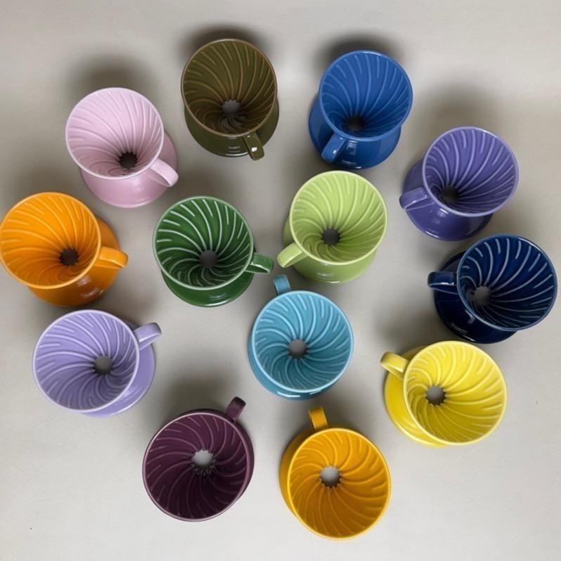 【新色上市 經典V60】HARIO VDC-01彩虹磁石濾杯 霧黑色/藏青色/萊姆綠/海軍藍/湖水綠/神秘紫 瓦莎咖啡-細節圖3