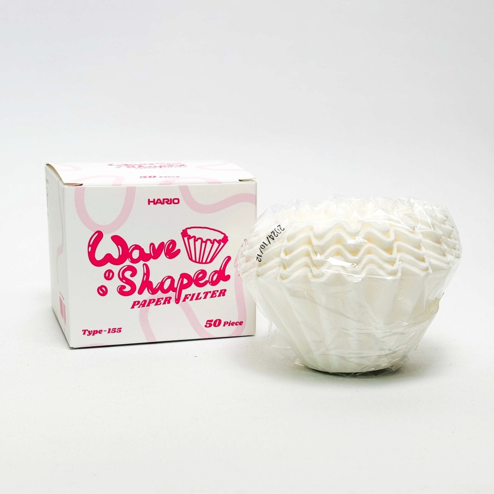 【好評推薦 快速出貨】HARIO 浪花01濾紙 波浪濾紙 蛋糕濾紙 平底濾紙 WCF-155-50W 瓦莎咖啡-細節圖4
