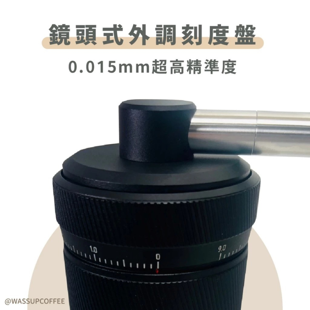 【好評推薦 快速出貨】TIMEMORE 泰摩 栗子S3手搖磨豆機 磨豆機 鏡頭式外調刻度 不銹鋼刀盤 超精細調節-細節圖3