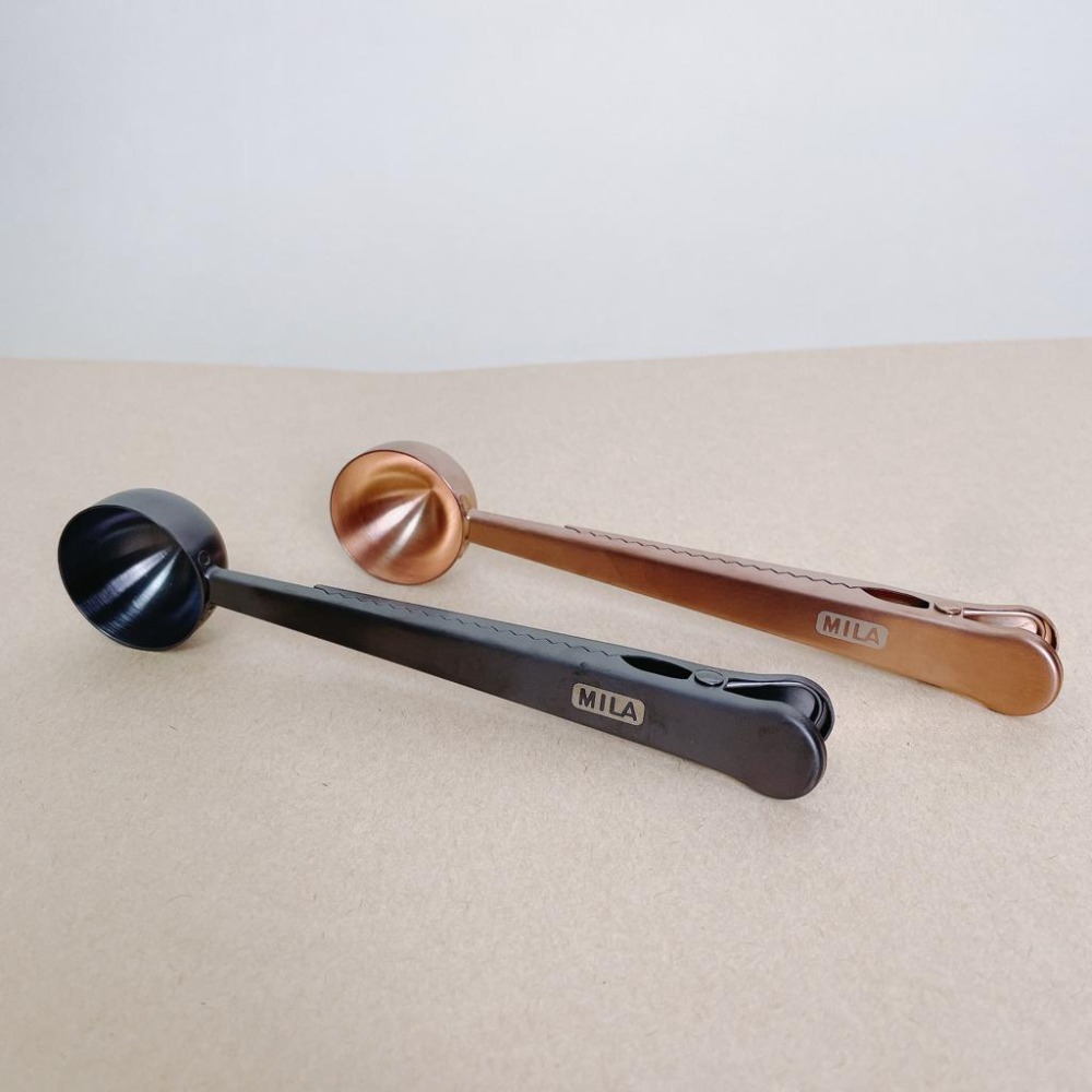 【好評推薦 快速出貨】MILA 夾子咖啡豆杓 咖啡豆匙 豆匙 量匙 10克 玫瑰金 / 鈦黑 瓦莎咖啡-細節圖3