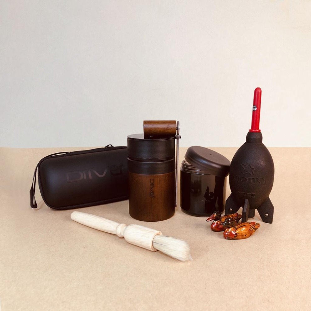 【不銹鋼刀盤】Driver 雙軸承伸縮磨豆機 附保護殼 手搖磨豆機 咖啡 磨豆機 瓦莎咖啡-細節圖3