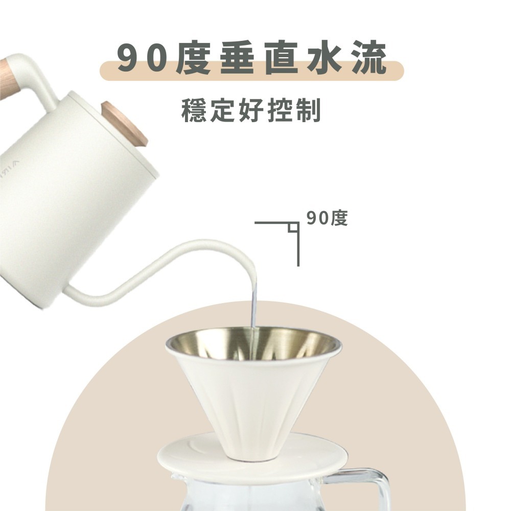 【90度沖煮出水 水流穩定】AIRFLOW 不銹鋼手沖壺 手沖細口壺 細口壺 咖啡壺 手沖咖啡 瓦莎咖啡-細節圖3