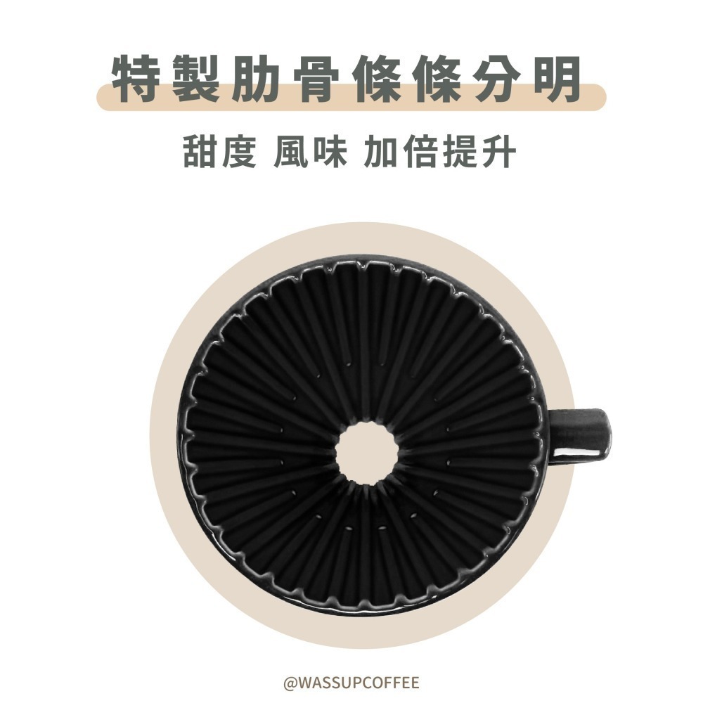 【隼三代新上市!】M1 星芒濾杯極 星芒濾杯 M1 咖啡濾杯 骨瓷版 波佐見燒 1-2人份 錐形陶瓷濾杯 瓦莎咖啡-細節圖5