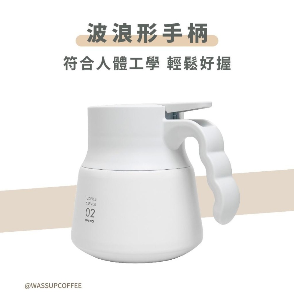 【快速出貨】HARIO V60不鏽鋼保溫壺Plus 600ml / 800ml 咖啡壺 真空保溫 VHSN-60-B-細節圖3