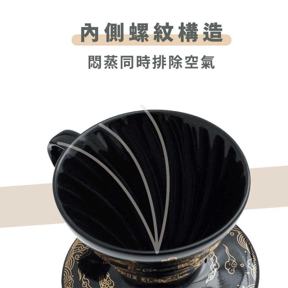 【2025龍年限定濾杯】HARIO V60甲辰龍年限定01濾杯 龍啡凌霄 龍年濾杯 錐形濾杯 濾杯 瓦莎咖啡-細節圖6