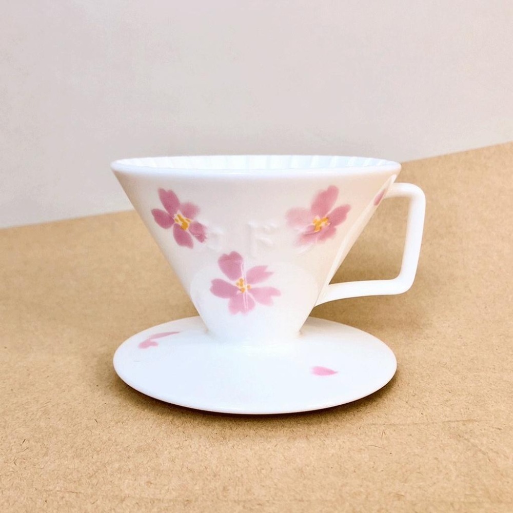 【限量款濾杯 快速出貨】星芒骨瓷濾杯 星芒濾杯 骨瓷濾杯 錦繪梅紋 櫻花限定版 全球限量2022個 瓦莎咖啡-細節圖6
