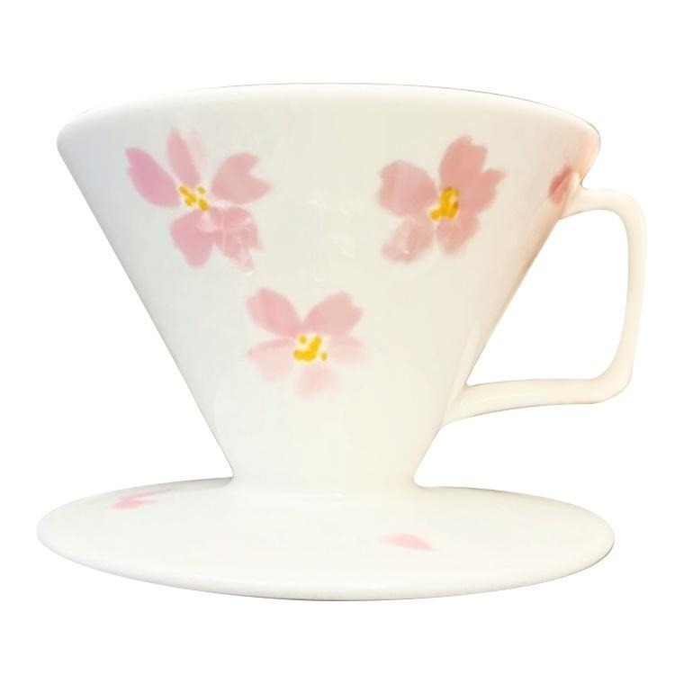 【限量款濾杯 快速出貨】星芒骨瓷濾杯 星芒濾杯 骨瓷濾杯 錦繪梅紋 櫻花限定版 全球限量2022個 瓦莎咖啡-細節圖8