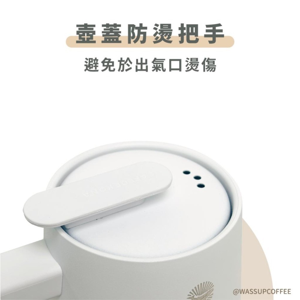 【精準調節 加熱快速】CAFEDE KONA 天衡溫控咖啡壺 溫控手沖壺 600ML 黑色 白色手沖壺 溫控壺-細節圖5