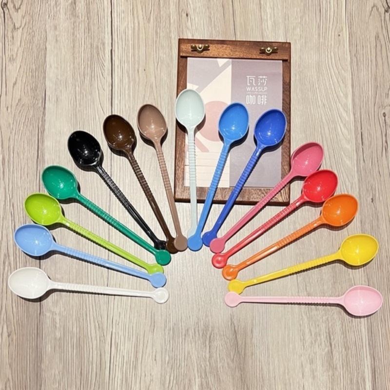 【高CP值首選】咖啡匙彩色長柄咖啡豆匙/彩色雲朵咖啡豆匙 量匙 長柄匙 10g/ 短柄 12g 隨機出貨不挑色-細節圖3