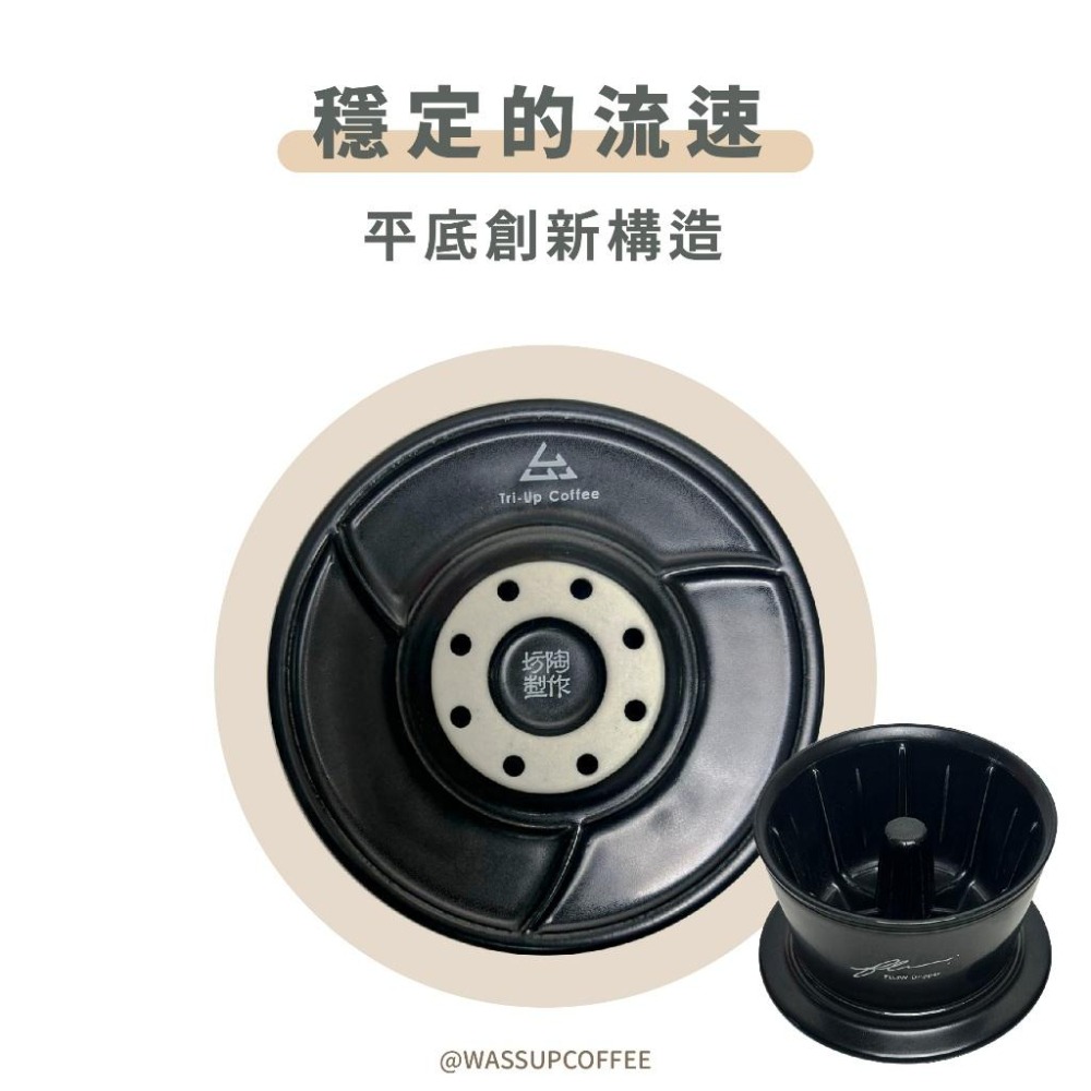 【好評推薦 快速出貨】HARIO FLOW流動02濾杯 台灣製 2-4杯 蛋糕濾杯 聯名款 FDCR-02B 瓦莎咖啡-細節圖3