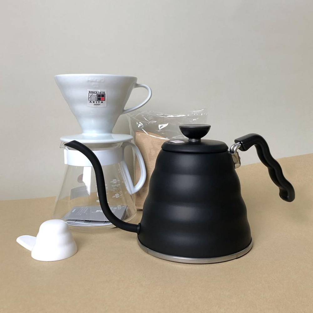 (現貨附發票) 瓦莎咖啡 V60白色陶瓷02濾杯組+手沖壺套組 優惠套組 XVDD-3012W-細節圖3