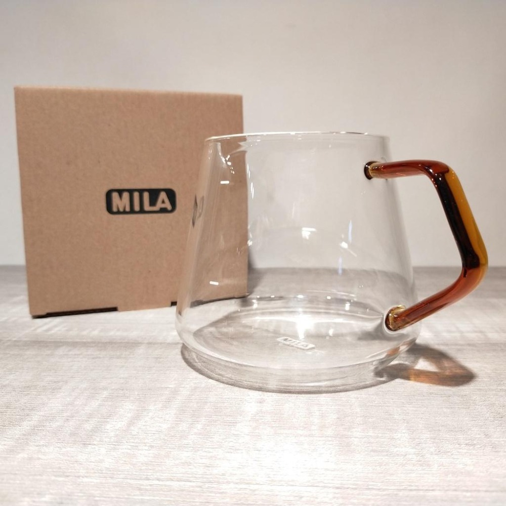 【好評推薦 快速出貨】MILA 彩柄玻璃壺 琥珀玻把 600ml 下壺 ML-G826 瓦莎咖啡-細節圖4