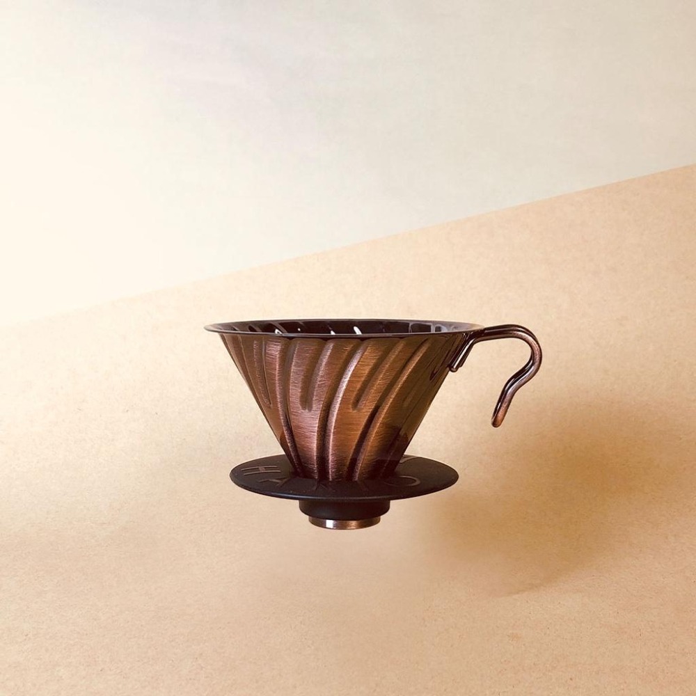 【好評推薦 快速出貨】HARIO V60白金 紅銅金屬濾杯 VDM-02HSV VDM-02CP 瓦莎咖啡-細節圖5