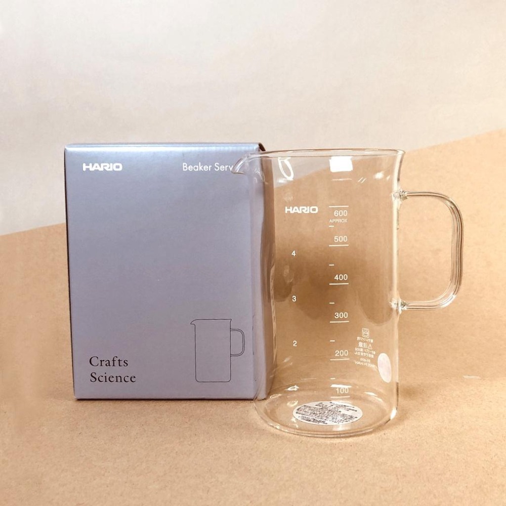 【好評推薦必備】HARIO 玻璃把手燒杯 300ml 600ml BV-300 BV-600 咖啡壺 日本製 瓦莎咖啡-細節圖3