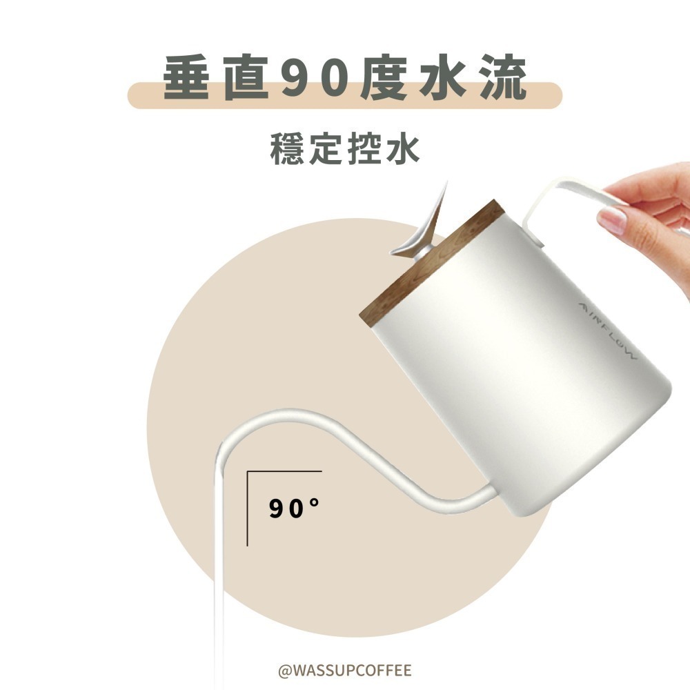 【新色上市 快速出貨】AIRFLOW 燕尾手沖壺 240ml 300ml 90度水流 專利設計 雙孔擋片 瓦莎咖啡-細節圖3
