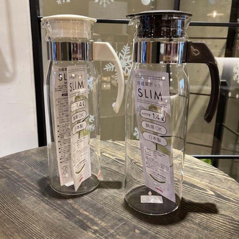 【好評推薦必備】HARIO RPLN-14-OW 冷熱兩用玻璃壺1400ml 冷水壺 日本製造黑灰/米白色 瓦莎咖啡-細節圖5