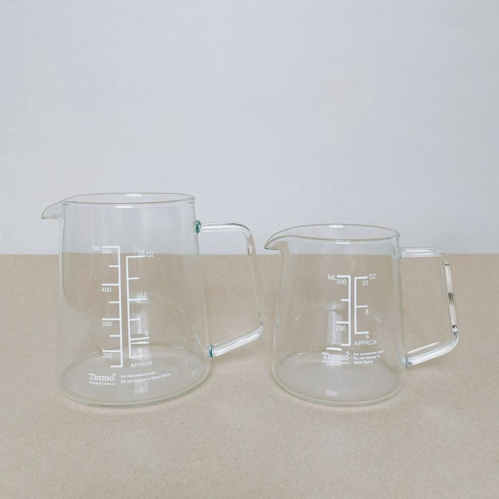 【好評推薦 快速出貨】Tiamo玻璃燒杯500ml 台灣製 耐熱玻璃 咖啡壺 燒杯 量杯 瓦莎咖啡-細節圖5