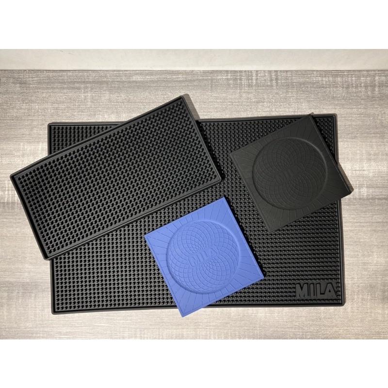 【瓦莎咖啡 附紙本發票】MILA 吧台必用 咖啡吧台墊 吧台墊 隔熱墊 酒吧墊 防滑 橡膠墊 黑色/ 藍色-細節圖3