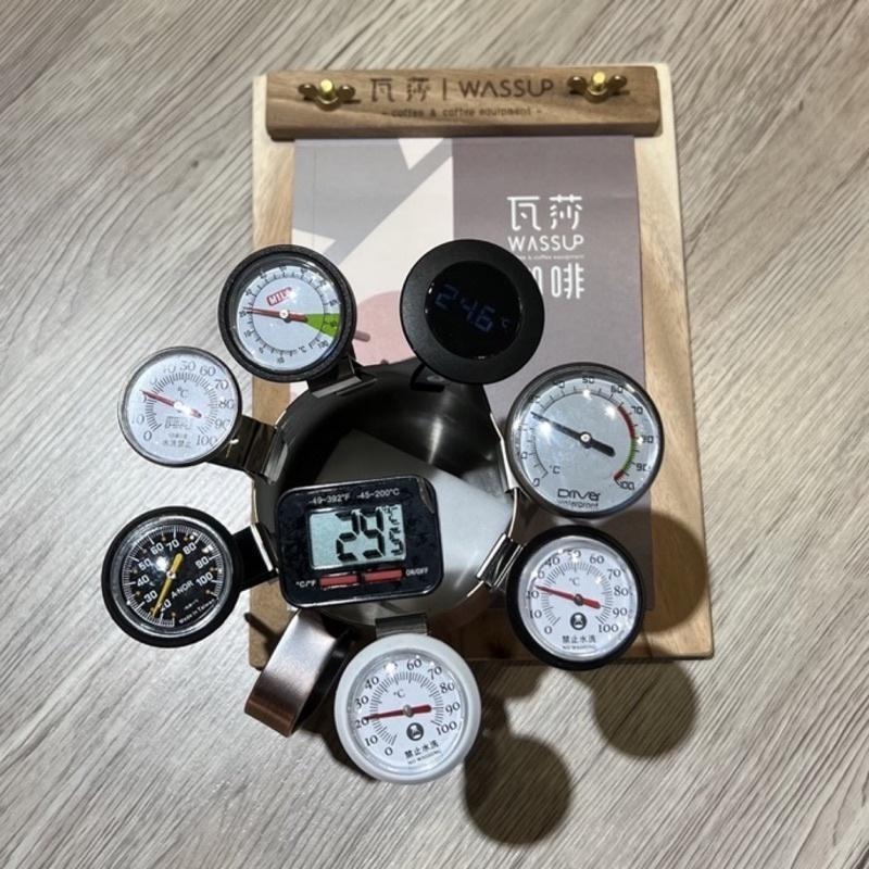 【好評推薦 快速出貨】溫度計 台製溫度計 數位電子溫度計 咖啡專用溫度計 廚房溫度計 金屬測溫 冷熱適用 瓦莎咖啡-細節圖2