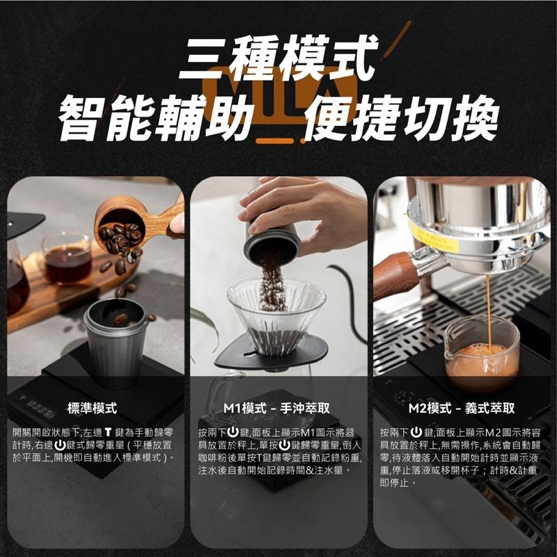 【快速出貨】MILA咖啡用電子秤 手沖功能 義式機功能 最大秤重2000g 精準度0.1g 黑色 白色 瓦莎咖啡-細節圖7