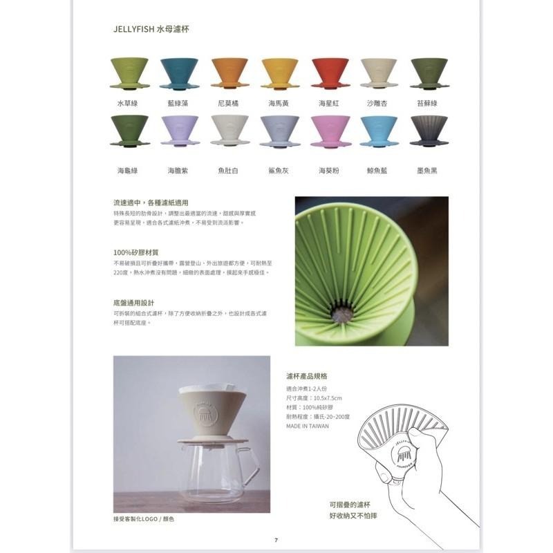 【好評推薦 快速出貨】矽膠水母濾杯1-2人份 贈Hario01濾紙 外出露營 台灣製造食品級矽膠 瓦莎咖啡-細節圖10