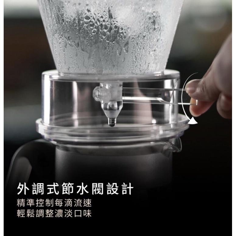 (現貨附發票) 瓦莎咖啡New Arrival Driver 外調式冰滴咖啡壺 600ml (附丸型濾紙)冰滴調節閥設計-細節圖6