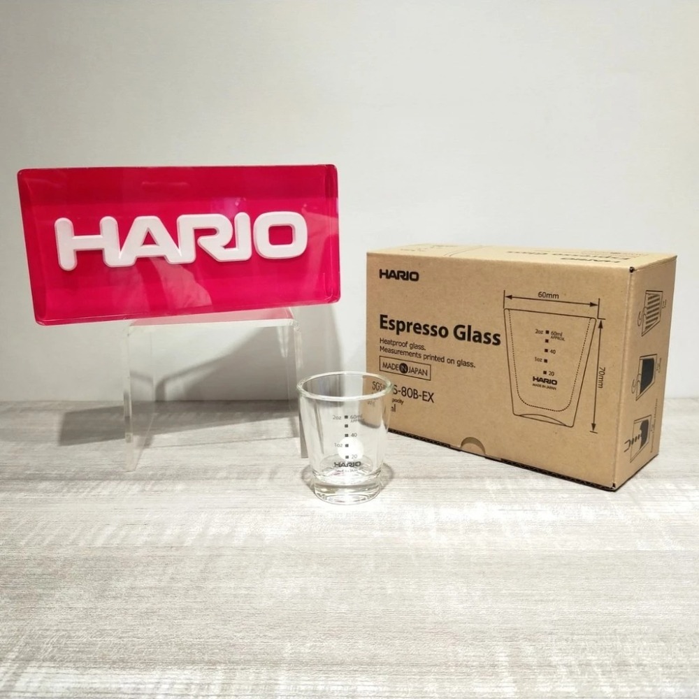 【好評推薦 快速出貨】HARIO 黑刻度耐熱玻璃杯 80ml / 140ml玻璃杯 量杯 濃縮杯 日本製 瓦莎咖啡-細節圖5