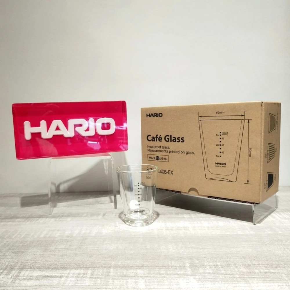 【好評推薦 快速出貨】HARIO 黑刻度耐熱玻璃杯 80ml / 140ml玻璃杯 量杯 濃縮杯 日本製 瓦莎咖啡-細節圖7