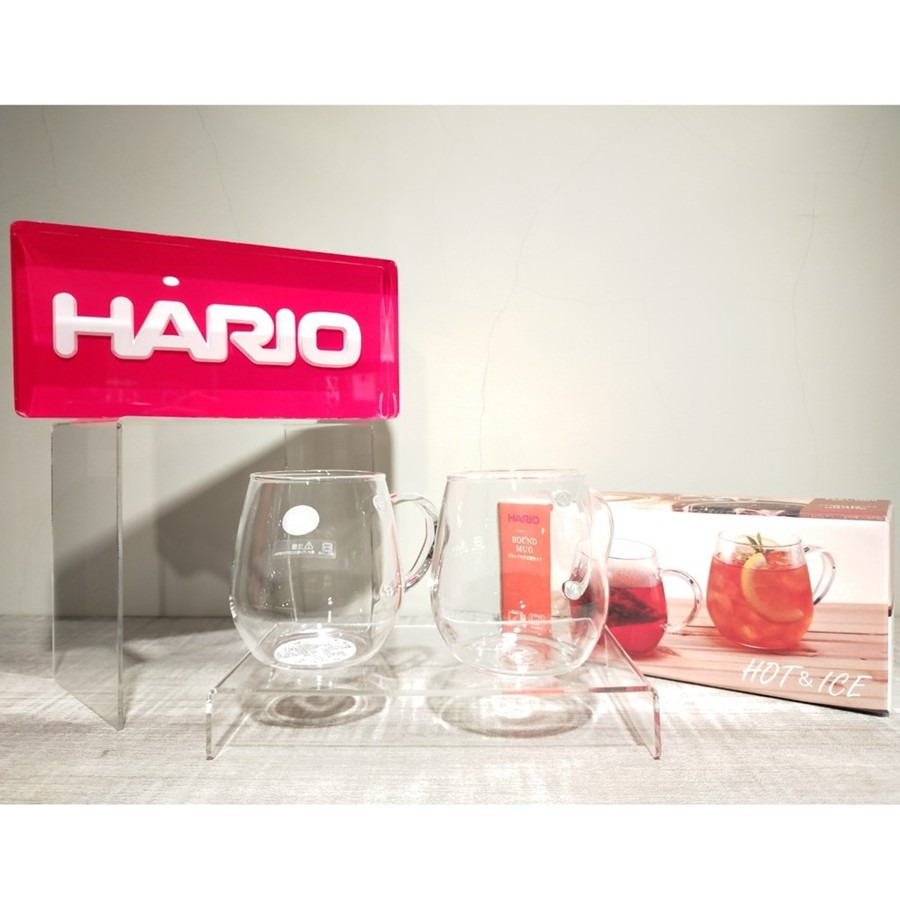 【好評推薦 快速出貨】HARIO RDM-1824 玻璃馬克杯360ml 2入組 耐熱玻璃 可微波 日本製 瓦莎咖啡-細節圖7