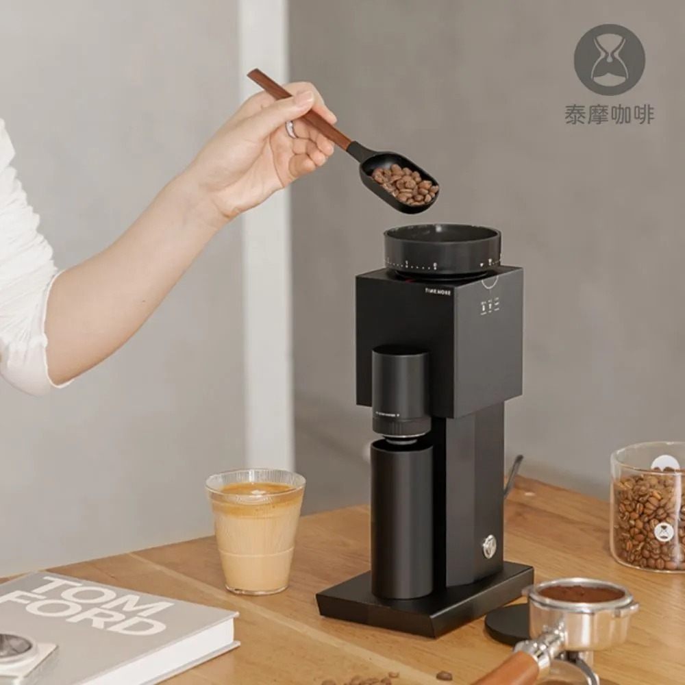 【榮獲國際大獎 保固一年】TIMEMORE 泰摩 Bricks 01S 義式電動磨豆機 ​150段研磨 旋震式除殘粉-細節圖6