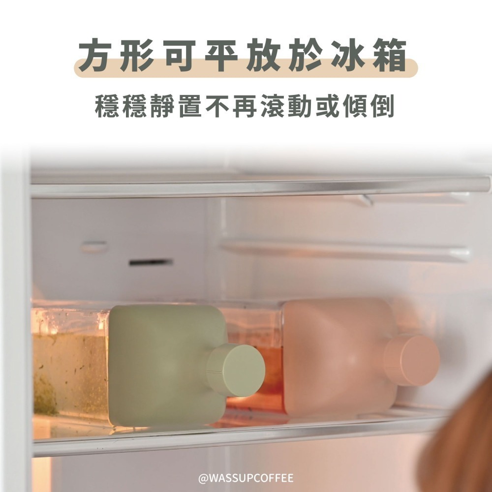 【新色上市 快速出貨】HARIO 方形冷泡茶壺 咖啡壺 耐熱茶壺 KAB-120-SG KAB-120-SPR-細節圖3