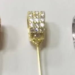 925純銀、墜扣 玉石專用夾扣 橫向穿孔牛鼻孔玉石專用夾扣頭-規格圖4