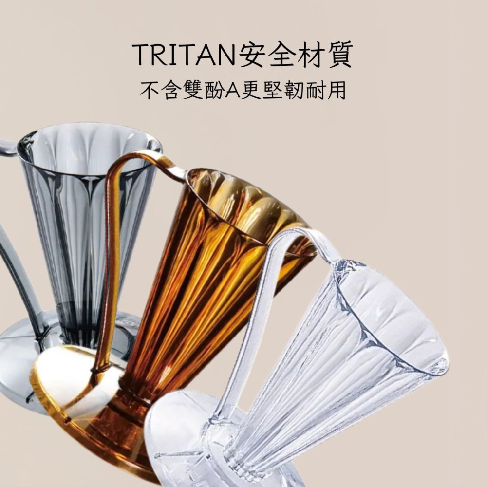 CAFEC三洋 Deep 27濾杯 Tritan濾杯 花瓣濾杯 日本製 V27濾紙 雅威咖啡-細節圖3