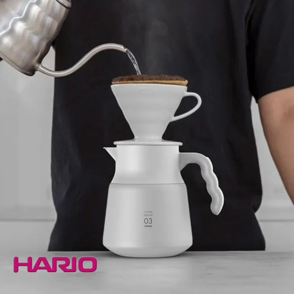 HARIO V60不鏽鋼保溫壺Plus 咖啡壺 600ml / 800ml 黑色 白色 保溫壺-細節圖2