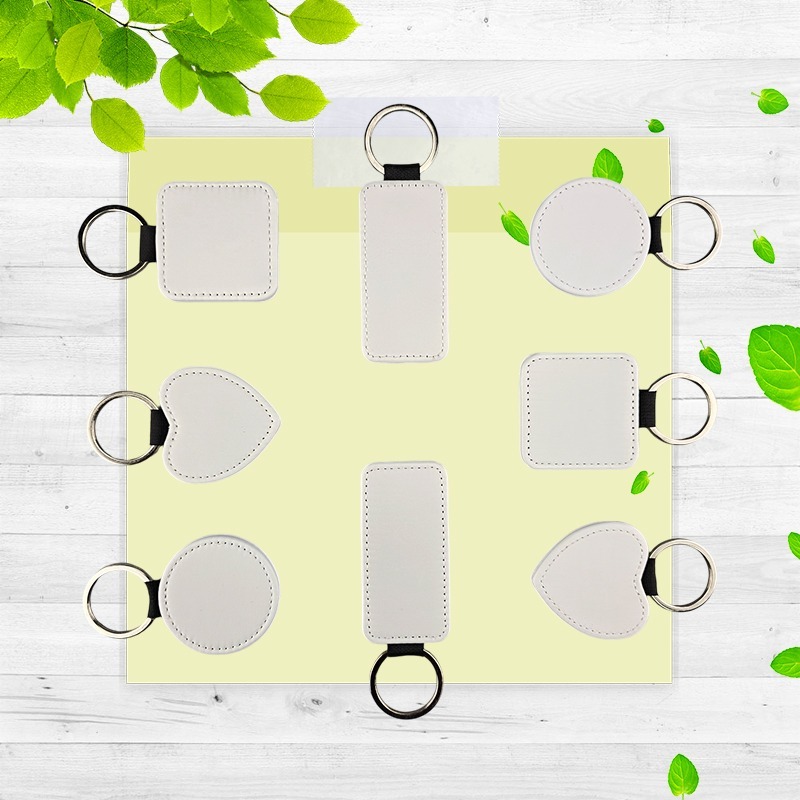 客製化皮革鑰匙圈-雙面不同圖 來圖客製 鑰匙圈 皮革鑰匙圈 熱轉印 送禮小物 婚禮小物 企業送禮 紀念品-細節圖3