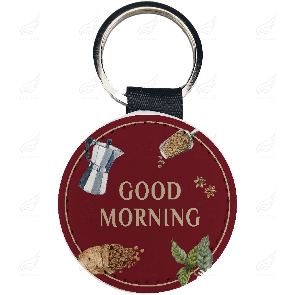 精美皮革鑰匙圈(咖啡店)鑰匙圈 皮革鑰匙圈 熱轉印 送禮小物 婚禮小物 企業送禮 紀念品-規格圖5