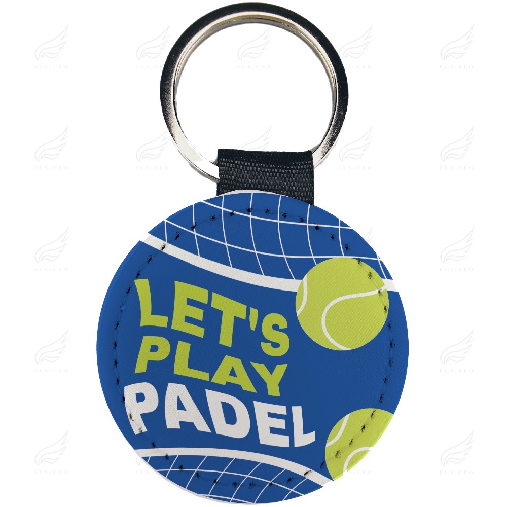 精美皮革鑰匙圈(tennis)鑰匙圈 皮革鑰匙圈 熱轉印 送禮小物 婚禮小物 企業送禮 紀念品-細節圖2