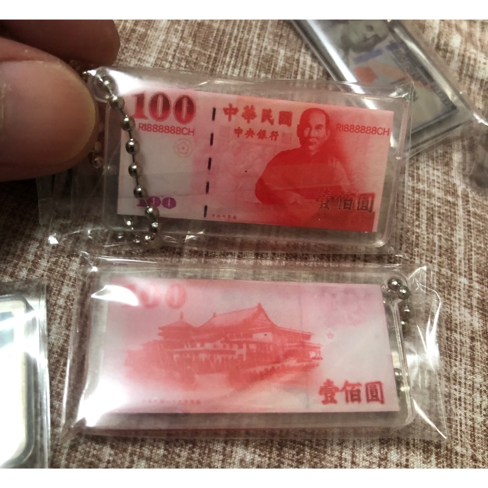 創意搞怪 美金 台幣 造型客製鑰匙圈-規格圖5