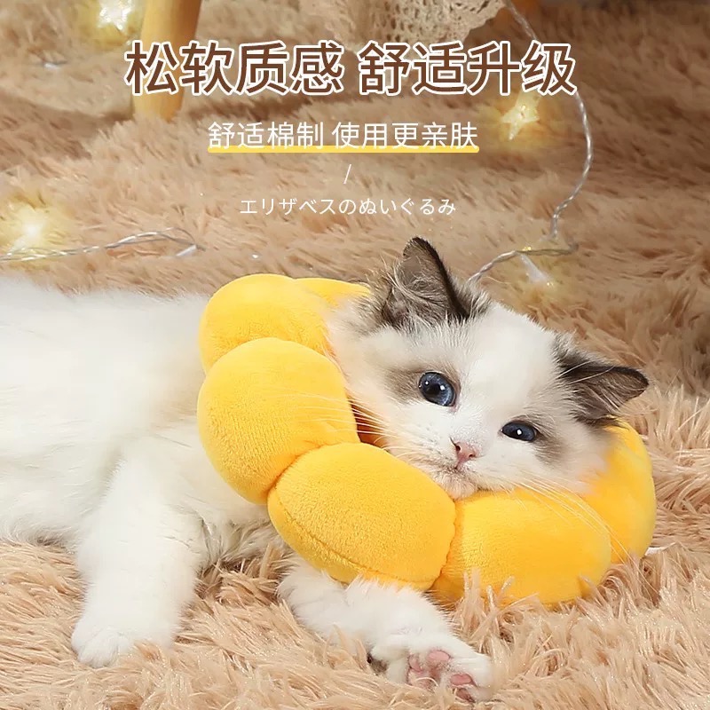 伊麗莎白圈貓絕育項圈防舔除跳蚤英短貓咪脖圈頸圈頭套狗寵物用品-細節圖4